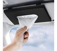 BIPROS Porta fazzoletti per auto con lozione ultra morbida per il viso, supporto sottile per auto, camion, SUV, organizer per tovaglioli compatibile con Kleenex (design ergonomico, facile