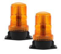 Biqing 2PCS 30LEDs Lampeggiante Arancione,Luce LED Stroboscopica Lampeggiante di Emergenza 12V 24V Luce di Emergenza per Auto Veicoli Camion Trattore (Ambra)
