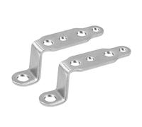 Biqing 2PCS Staffa di Montaggio Fari LED Universale Staffa Supporto Faretti Staffe di prolunga per specchietto retrovisore(Argento)