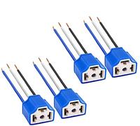 Biqing 4Pcs Connettore H4,H4 Cablaggio HB2 9003 Presa Adattatore Attacco Femmina in Ceramica per Fari di Ricambio LED Kit Conversione Cablaggio del Connettore 14AWG