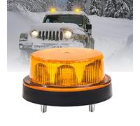 Biqing Faro LED arancione 12 V-24 V, rotondo stroboscopico segnalazione di avvertimento luci 2 modalità di flash strobo beacon light per auto veicolo camion rimorchio Van,1 pz