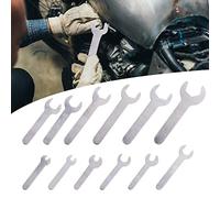 Biqing Set di 12 chiavi a estremità singola, set di chiavi aperte super sottili da 2 mm, combinazione di chiavi piatte metriche da 4 a 23 mm, mini chiavi per luoghi difficili da raggiungere