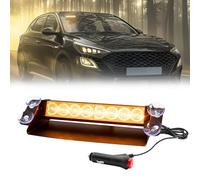 Biqiure 1PC Luce di Emergenza per Auto,12V LED Lampeggiante Emergenza Avvertimento Luci 8 LED Luce stroboscopica per parabrezza Cruscotto Giallo