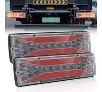 Biqiure 2PCS Fanali Posteriori Rimorchio,12V 24V Luci Posizione LED Indicatori di Parcheggio Indicazione Dinamica Universale per Veicolo Rimorchio Caravan Camion