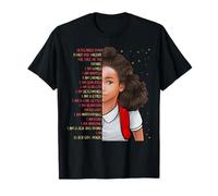 Biracial Kids Black Pride Girls I Am Black Girl Magic Mixed Maglietta