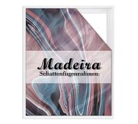 BIRAPA Madeira Cornice con giunti nascosti per tela 70x100 cm in bianco, cornice in legno, telaio per tele, telaio vuoto per tela, cornice con giunti nascosti per telaio a cuneo