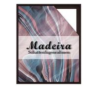 BIRAPA Madeira Cornice con giunti nascosti per tele 50x60 cm in marrone scuro, cornice in legno, telaio per tele, cornice vuota per tela, cornice con giunti nascosti per telai a cuneo