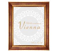 BIRAPA Vienna - Cornice portafoto in legno massiccio, 35 x 35 cm, colore: Rosso oro