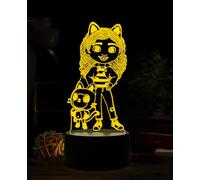 BIRBANN Luce Notturna Bambini Gabby, Lampada Camera da Letto Dollhous, 3D LuceNotturna LED, Regali Compleanno per Ragazza, Ragazzo