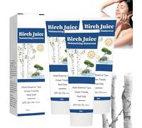 Birch Juice Moisturizing Sunscreen,Korean SPF 50+ PA++++ Hydrating Sun Essence Face Sunscreen, 50ml. (3pcs)