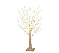Birch Tree - 23.62in Lights Up Birches Tree | Warm Fairy Lighted White Birch Tre with 144 LED | Christmas Decor, Tabletop Artificial Trees Light for Bedroom Desktop Shelf Christmas Wedding