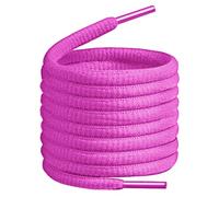 BIRCH's Oval Shoelaces 27 colori Half Round 1/4", 4 lunghezze diverse (75 cm), S, cerise)