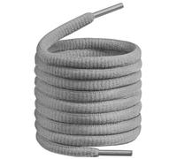 BIRCH's Oval Shoelaces 27 colori Half Round 1/4" Shoe Laces 4 Different Lengths, grigio, 37"(94cm) M