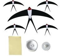 Bird - 5pcs Hangings Flying Swallow Kit, Bird Hanger, Handcrafted DIY Home Decor For Bedroom, Living Room And Kitchen | Creative Paper Craft For Adults And Kids