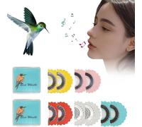 Bird Attracting Chirping Toy, 5PCS Colors Bird Whistle, 5PCS Colors Warbling Birds Call Whistle, Birds Whistles, Fun for Party, Fun Swiss Warbler Whistles for Tongue Oral Stunts Tricks Gag(2Set)
