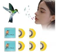 Bird Attracting Chirping Toy, 5PCS Colors Bird Whistle, 5PCS Colors Warbling Birds Call Whistle, Birds Whistles, Fun for Party, Fun Swiss Warbler Whistles for Tongue Oral Stunts Tricks Gag(Yellow#5PCS