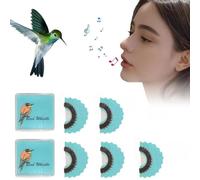 Bird Attracting Chirping Toy, 5PCS Colors Bird Whistle, 5PCS Colors Warbling Birds Call Whistle, Birds Whistles, Fun for Party, Fun Swiss Warbler Whistles for Tongue Oral Stunts Tricks Gag(Blue#5PCS)
