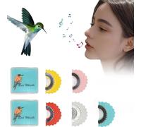 Bird Attracting Chirping Toy, 5PCS Colors Bird Whistle, 5PCS Colors Warbling Birds Call Whistle, Birds Whistles, Fun for Party, Fun Swiss Warbler Whistles for Tongue Oral Stunts Tricks Gag(1Set)