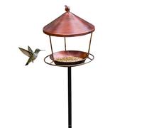 Bird Bath - 100x20x20cm Vintage Feeder, Iron Weather Resistant Bowl, Multi-Function Food andWater Dish with Sturdy Design | Garden Yard Lawn Indoor Outdoor Home Bird Feeder for Finches Parrots Monks