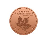 Bird Bath - 3-Point Support Copper Disc, Natural Water Purification Tray | Fresh Water Purification Disk, Copper Bird Bath Cleaner | Suitable for Outdoor Garden Yard Patio Balcony Lawn Backyard Wild A