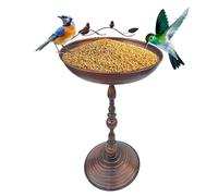 Bird Bath - Bagni Per Uccelli Per Giardino | BAGNO BIRDI OUTDOOR | BATTURA DI BAGNI BACCHI In Piedi | Arte Di Ferro Per Cortile, Statue Della Ciotola D'acqua Per Animali Antichi Per Il Panorama Del Pa