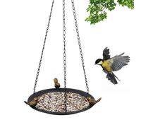 Bird Bath, Bird Feeder Birdbaths Outdoors, Weather-Resistant Decorative Metal Water Bowl Tray with Sturdy Base and Vintage Look, 1-Piece Bronze Finish, for Garden Yard Patio Balcon