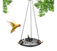 Bird Bath, Bird Feeder Tray, 25.59x9.65x9.65 Inches Outdoor Feeding Supplies, Weather Resistant Metal Yard Art Garden Decor for Patio Balcony Lawn Porch Nature Spaces
