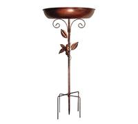 Bird Bath, Birdbath Bowl Water Feeder, 29.92x12.01 Inches Handy Cleaning, Vintage Bath Decoration for Pond, Birdwatching, Balcony, Farmhouse & Backyard Patio Outdoor Use