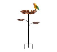Bird Bath Bowl - Invite Feathered Friends | Stable Weatherproof Vintage Decorative | Bird Lovers & Gardeners, Feeder Large B́ird Bath Stake For Aviary Finch Monk Parrots Home Garden Backyard Courtyard