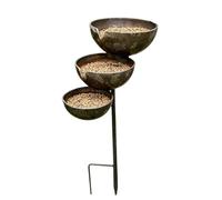 Bird Bath Bowl - Rain Catcher | Vintage Wrought Iron, 3-Tiered