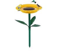 Bird Bath Bowls, Birds Water Bowl, 19.69x9.45x1.18 Inches, Non Spill Sunflower Feeding Tray, Outdoor Wildlife Feeder for Garden, Deck, Patio, Yard, Porch, Backyard, Yellow