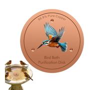 Bird Bath Copper Disc, Pure Copper Disc For Bird Bath, Coppers Plate Cleaning Accessory, Coppers Birds Baths Purification Disk For Pool Garden Outdoor Breeding Backyard Fountain Bee Butterfly