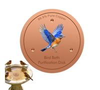 Bird Bath Copper Disc, Pure Copper Disc For Bird Bath, Coppers Plate Cleaning Accessory, Coppers Birds Baths Purification Disk For Pool Garden Outdoor Breeding Backyard Fountain Bee Butterfly