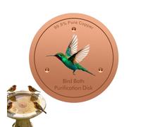 Bird Bath Copper Disc, Pure Copper Disc For Bird Bath, Coppers Plate Cleaning Accessory, Coppers Birds Baths Purification Disk For Pool Garden Outdoor Breeding Backyard Fountain Bee Butterfly