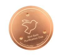 Bird Bath Copper Disk | Bath Disk Ornaments | Feeder Accessories Triple-Point Support Purifier Plate For Patio Fountain Garden Bowl Lawn All-Season