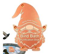 Bird Bath Copper Disk - Copper Cleaning DiskS | Safe Gnome Shaped Universal CopperS | Bird Bath Cleaning Disk | Universal Gnome Shaped All-Season For Outdoor Yard Patio Balcony Lawn Grassland