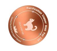 Bird Bath Copper Disk, Outdoor Bird Water Disk, 10 cm Reinforced Natural Copper Tray for Birds, Pet Food Bowl and Garden Decor for Aviary Finch Monk Parrots Home Backyard Courtyard Landscaping