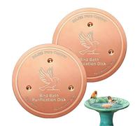 Bird Bath Copper Disk - Water Cleaning Tray for Pet Fountain Bowls | Pure Copper Plate with Anti Algae Water Freshening Feature, Garden Bird Bath Accessory for Sparrow Parakeet Lovebird Conures