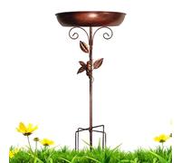 Bird Bath, Decorative Birdbath Bowl and Water Feeder, Vintage-Style Outdoor Ornament for Backyard, Garden, Balcony, Pond, Patio, Birdwatching, Farmhouse, Wildlife Attraction