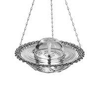 Bird Bath - Electric Clear Fountain, Rustproof Decorative Pump, Water Circulation System, Yard Pathway Driveway Accessories, Patio Balcony Lawn, Outdoor Garden Feature Glass