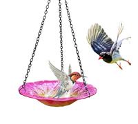 Bird Bath - Elegant Flower Design Basin, 8-Inch Flower-Shaped Water Basin, Decorative Bird Bath Bowl For Lawn | Backyard, Patio, Balcony, And Garden Landscaping To Attract Birds And Wildlife