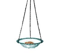 Bird Bath Feeder, Birdbaths Outdoors, Heavy-Duty Metal Waterer Station, Decorative Design, Rust-Resistant Finish, 1-Pack, Ideal for Patio, Viewing & Photography, 24x24x6cm