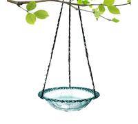 Bird Bath Feeder, Outdoor Birdbaths Station, Heavy-Duty Metal Waterer with Decorative Design, Wildlife Viewing for Patio Balcony Deck, Apartment Window Feeder for Birdwatching and Photography