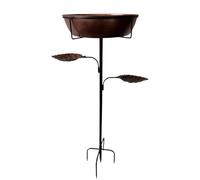 Bird Bath - Metal Rustproof Garden Feeder, Removable Water Bowl Stand, Decorative Outdoor Basin for Hummingbird Watching | Garden Ornament for Lawn Deck Patio Yard Balcony | Water Station for Backyard