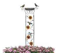 Bird Bath - Polo Di Mangiatoia Uccelli Vintage | Supporto Per Impianti Ornamentali | Da Giardino All'aperto | BACK BATH CONTRO CONTRUTTO GARDENE | Design Multi-altezza Con Ganci Regolabili, Bagni