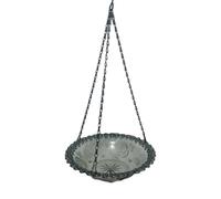 Bird Bath, Small Bird Drinking, Portable Feeding Pool, 9,25 x 9,25 in Gabbia Accessory with Water Basin, for Indoor, Outdoor Use, Garden, Yard, Deck, Patio, Pavilion, Trellis