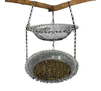 Bird Bath, Small Birds Bath, Cages Accessories, Compact Drinking and Feeding Pool, 1-Pack Lightweight, For Indoor Outdoor Garden Yard Deck Patio Trellis Pavilion Use