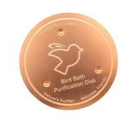 Bird Bath Water Fountain Disk, Triple Point Support Purification Disc, Decorative Feeder Accessory for Aqua Bowl, Ideal for Outdoor Lawn Garden Patio All Season 3,94 x 3,94 Inches