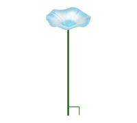 Bird Baths For Outdoors Metal Stake Yard Decor Weather Resistant Outside Bee Waterer Hummingbird Baths For Garden Courtyard Flowerbed Patio Deck Porch Balcony Pathway Basin Bowl Pedestal Art