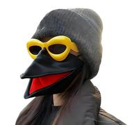 Bird Beak Maskks and Sunglasses Set, Funny Maskks, Bird Beak Face Cover - Handmade Talking Masque Movable Birds Masque with Sunglasses | Funny Animal Headgear Set for Men and Women